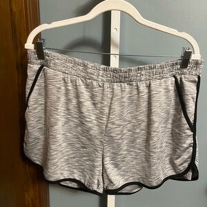 ☃️$5☃️ Blevon H Light Gray Women's Athletic Shorts with Pockets and Double Layer